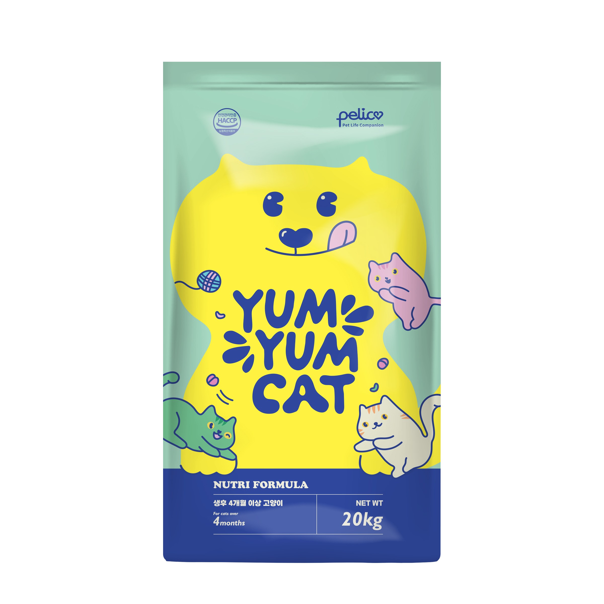 펠리코 냠냠캣 20kg 고양이사료 길고양이 길냥이 대용량, 20kg, 1개, 냠냠캣 20kg